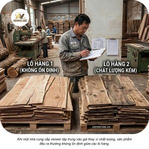 Nhận biết 5 rủi ro khi lựa chọn nhà cung cấp veneer giá rẻ vì sao veneer giá rẻ tiềm ẩn nhiều rủi ro theo veneerviet